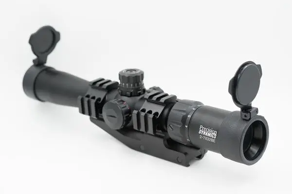 Precision Dynamics 2-7X32 Illuminated Scope W/ Cantilever Mount 1