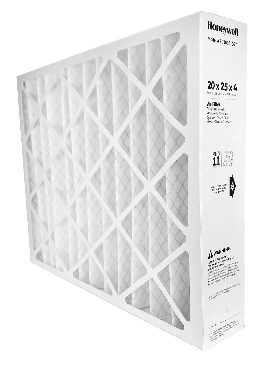 Honeywell Fc100a1037 - 20" X 25" X 4" Merv 11 Pleated Air Filter 1