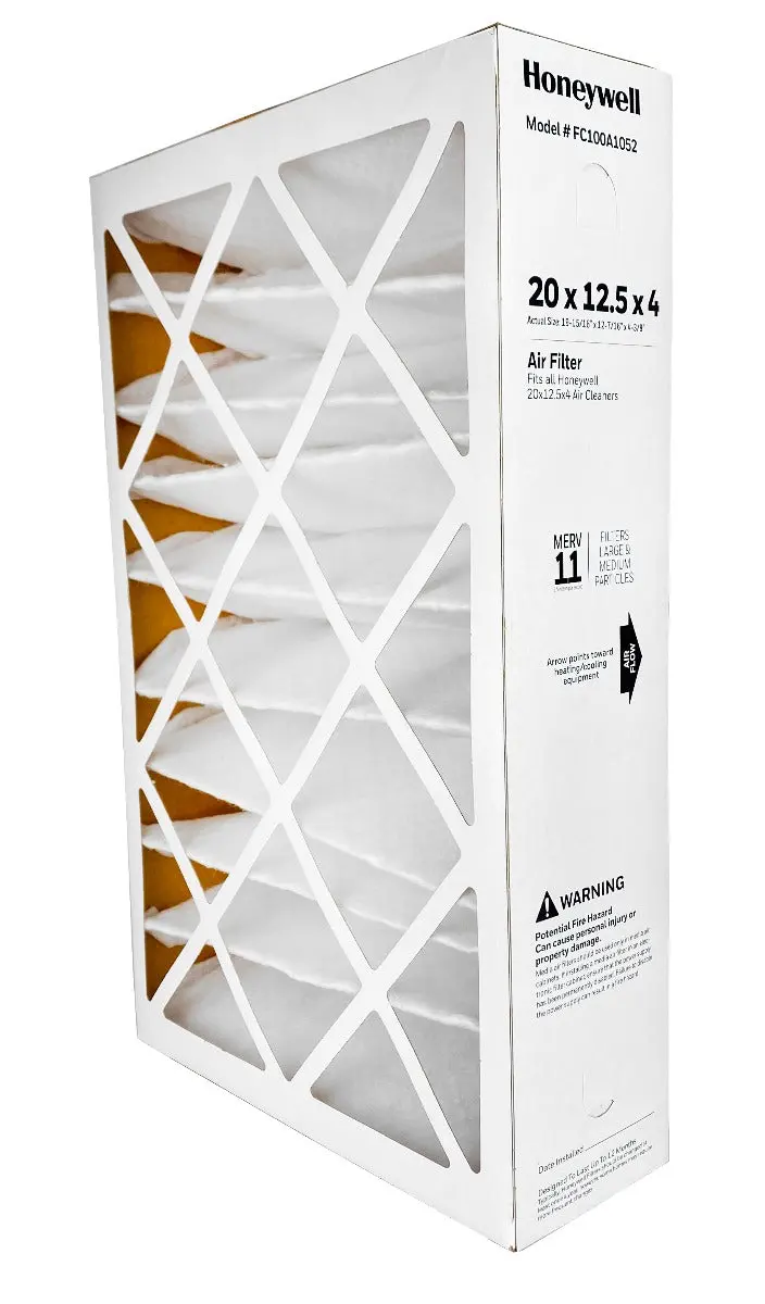 Honeywell Fc100a1052 - 20" X 12.5" X 4" Merv 11 Pleated Air Filter 1