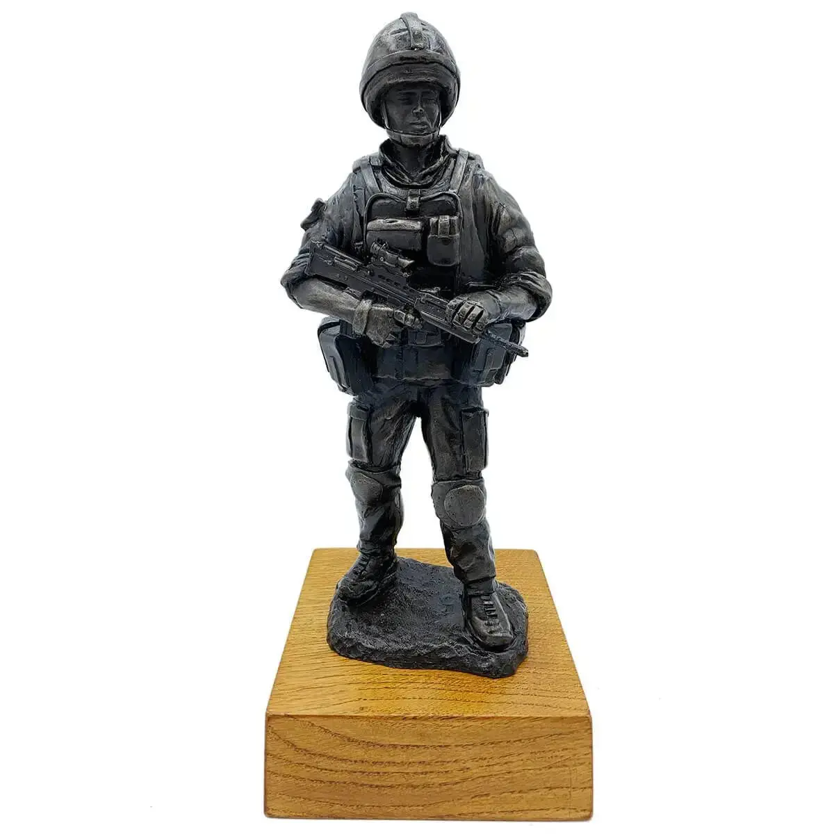 Standing Combat Patrol Bronze Resin Statue 1