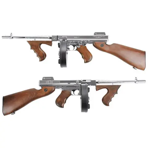 King Arms Cybergun Licensed M1928 Chicago Grand Special Aeg (Silver, Ver. 2 W/Mosfet) 1