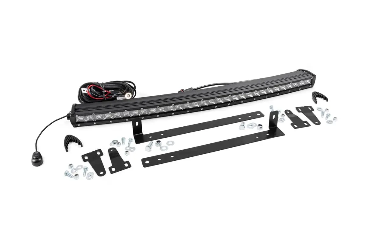 Led Light | Grille Mount | 30" Chrome Single Row | Ford F-150 | 2009-2014 | Rough Country | 70659 1