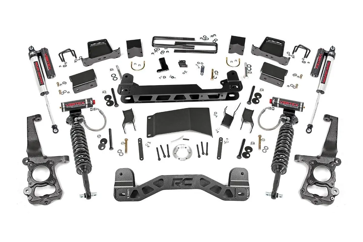 6 Inch Lift Kit | Coilovers & Shocks | Ford F150 4Wd| 2015-2020 | Rough Country | 55750 1