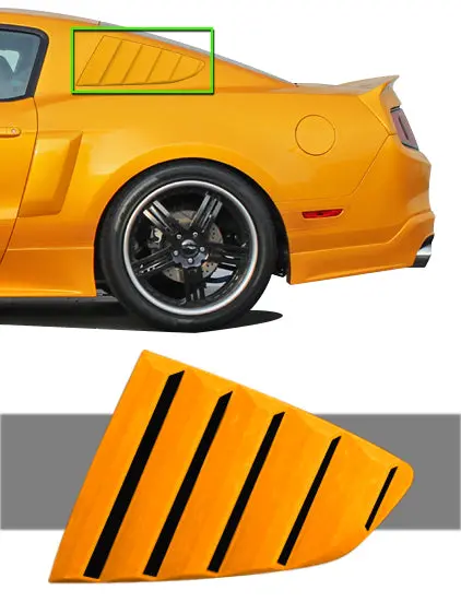 2010-2013 Ford Mustang Side Window Louvers - Kb410211 1