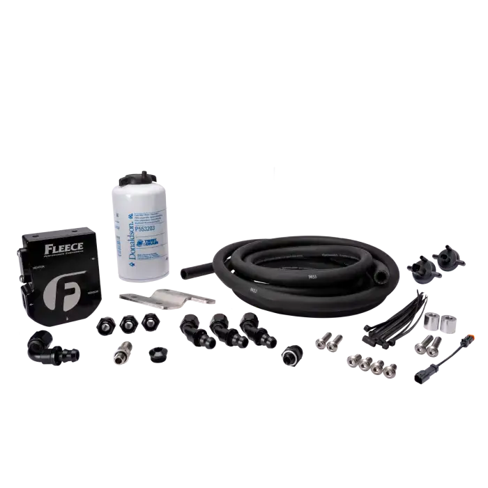 Fleece Performance Fpe-34783 Auxiliary Fuel Filter And Line Kit For 2003-2018 Dodge Cummins 1