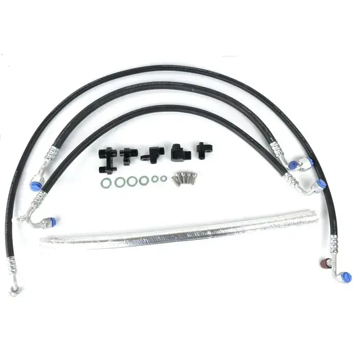 Fleece Performance Fpe-Ac-Kit-1316 A/C Line Reroute Kit For 2013-2018 6.7L Cummins 1