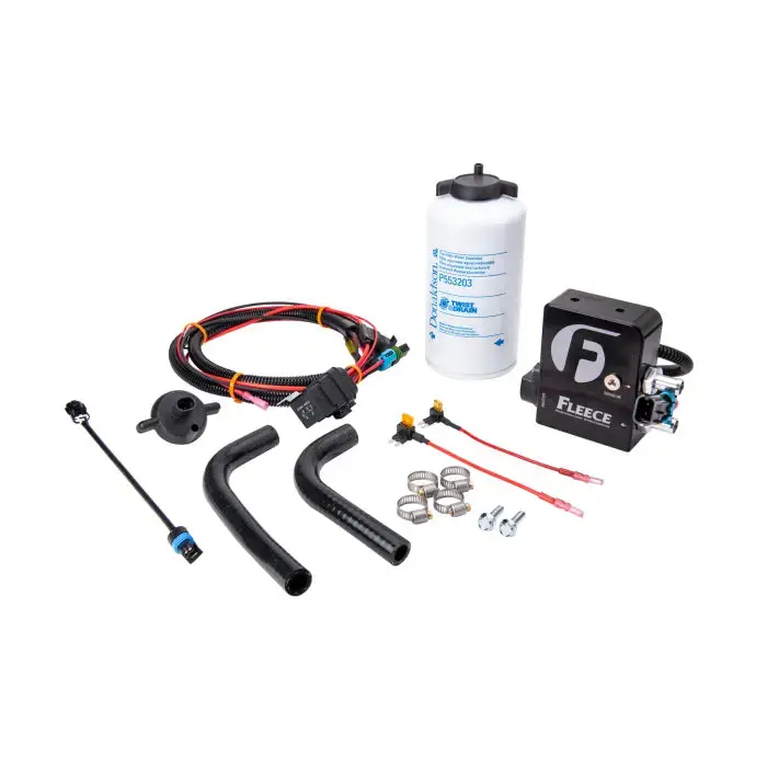 Fleece Performance Fpe-Dmax-Hffba-1116 Auxiliary Heated Fuel Filter Kit For 2011-2016 Lml Duramax 1