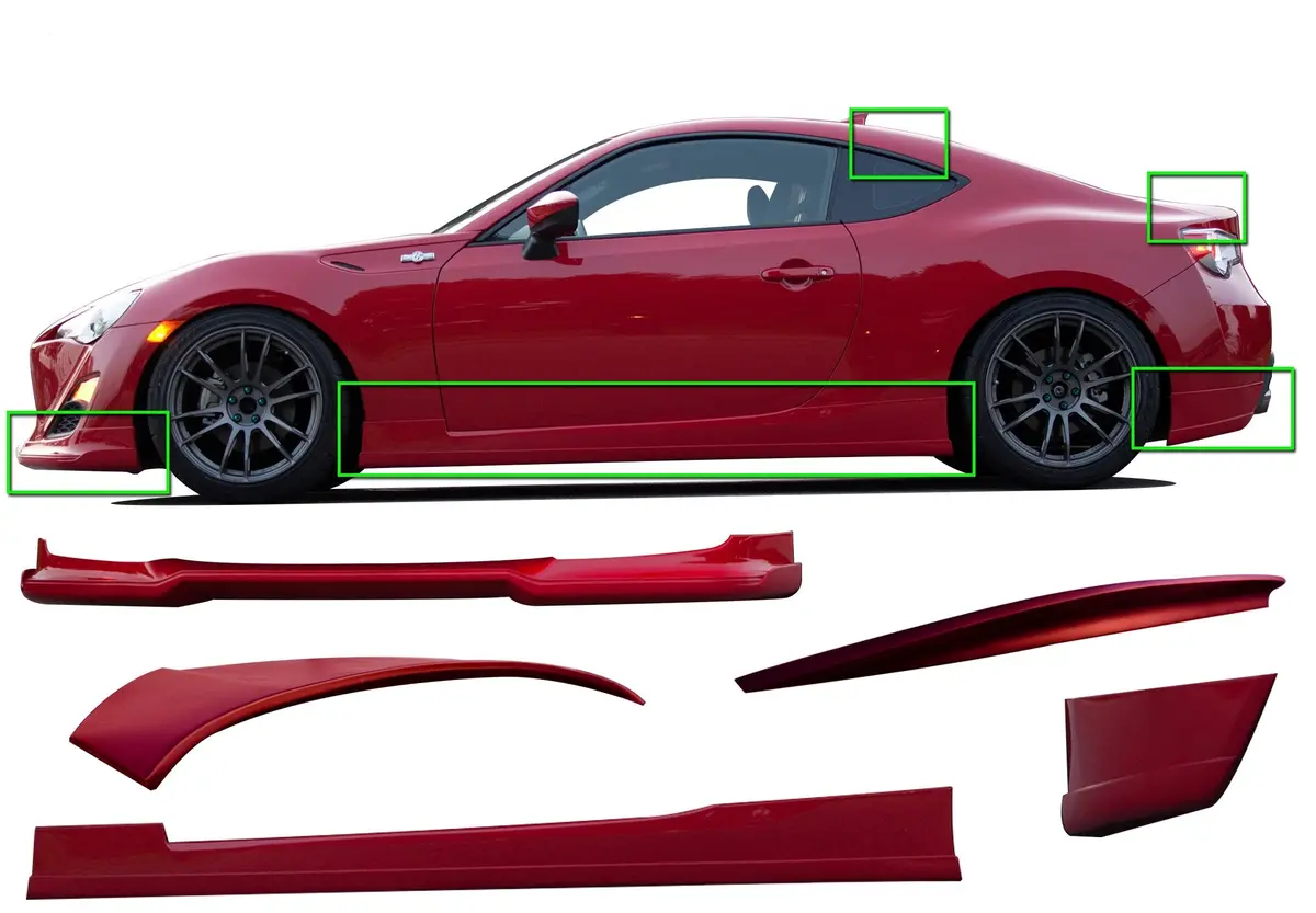 2013-2015 Scion Fr-S - Stillen 7-Piece Complete Body Kit - Kb21022f 1