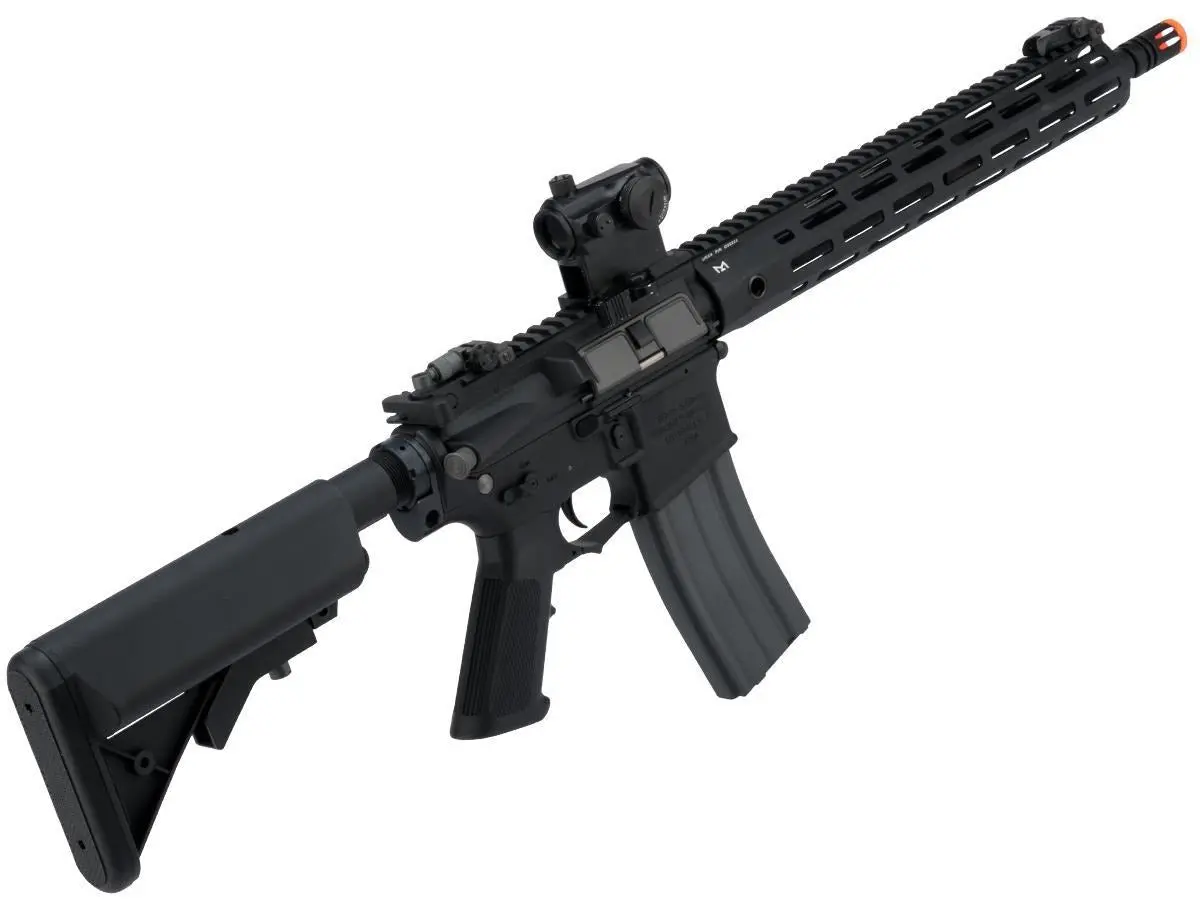 G&G Knights Armament Sr15 E3 Mod2 Carbine Mlok Rail Full Metal Black 1