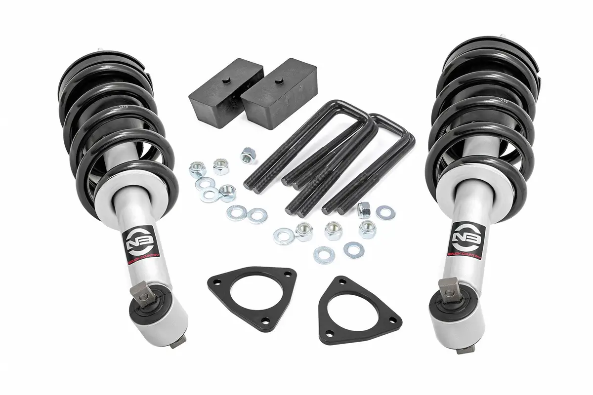 2.5 Inch Lift Kit | Alu/Cast Steel | N3 Strut | Chevrolet Silverado/Gmc Sierra 1500 | 2007-2016 | Rough Country | 1319 1