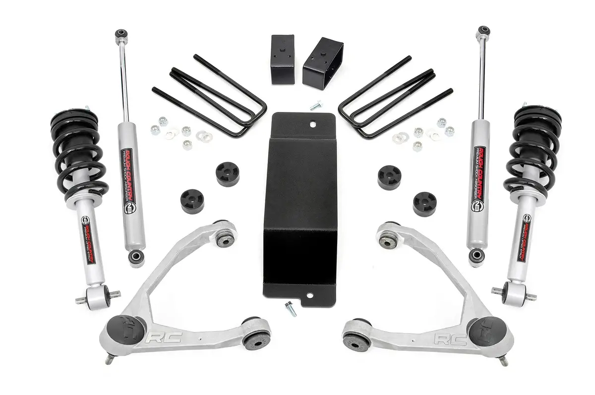 3.5 Inch Lift Kit | Uca | N3 Struts | Chevrolet Silverado/Gmc Sierra 1500 | 2007-2013 | Rough Country | 27731 1