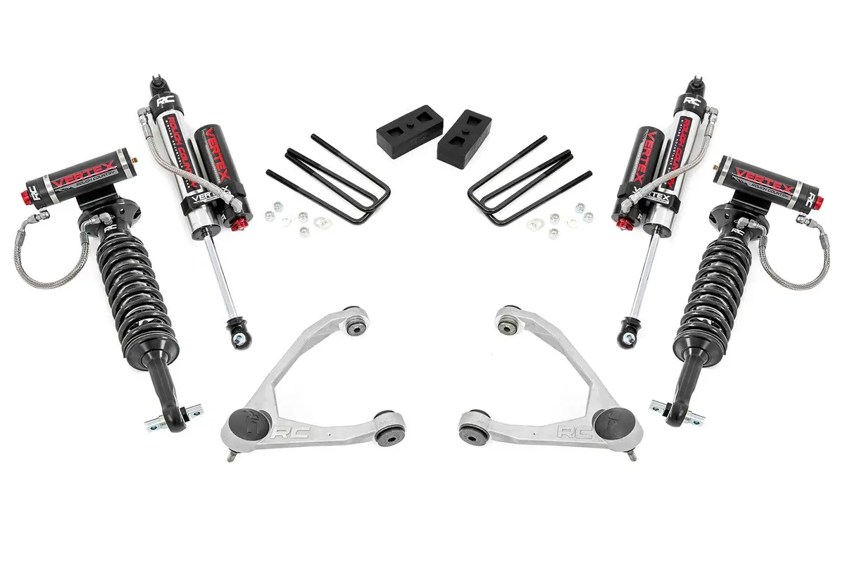 3.5" Lift Kit | Forged Uca | Cast Steel | Vertex | Chevrolet Silverado/Gmc Sierra 1500 | 2007-2013 | Rough Country | 19850 1