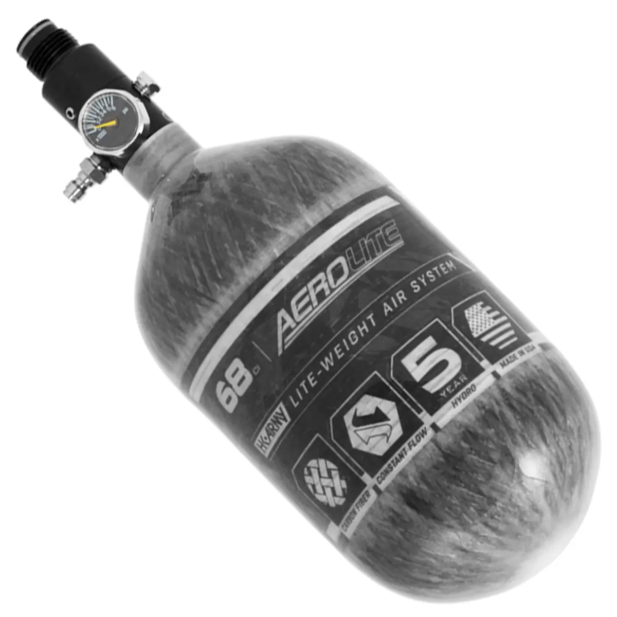 Hk Army Aerolite Carbon Fiber Tank - 68Ci / 4500Psi (Clear / Smoke) 1