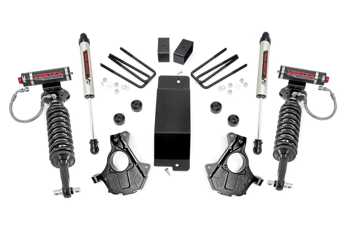 3.5" Lift Kit | Alu/Stamp Steel Lca | Vertex/V2 | Chevrolet Silverado/Gmc Sierra 1500 | 2014-2018 | Rough Country | 12157 1