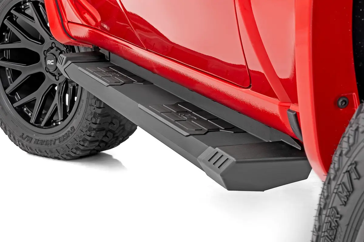 Hd2 Running Boards | Crew Cab | Chevrolet Silverado/Gmc Sierra 1500/2500Hd | 2019-2022 | Rough Country | Srb01900b 1