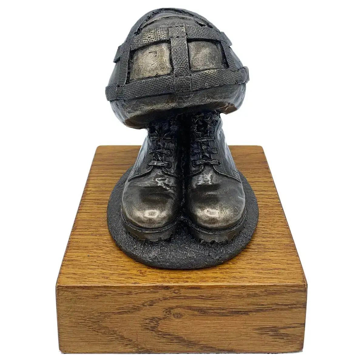 Helmet & Boots Bronze Resin Statue 1