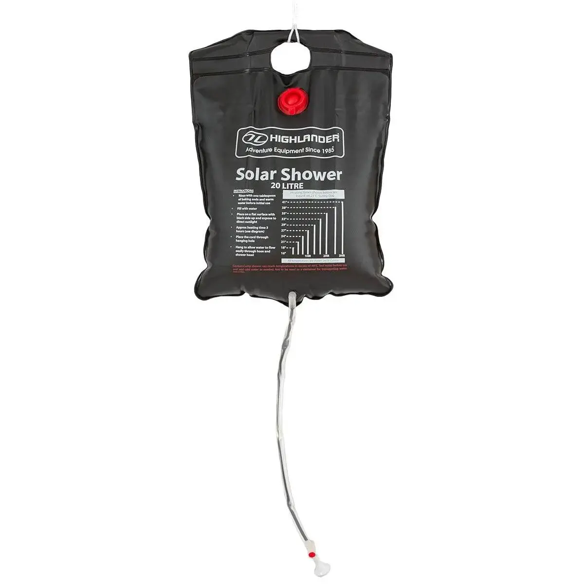 Highlander 20L Camping Solar Shower 1