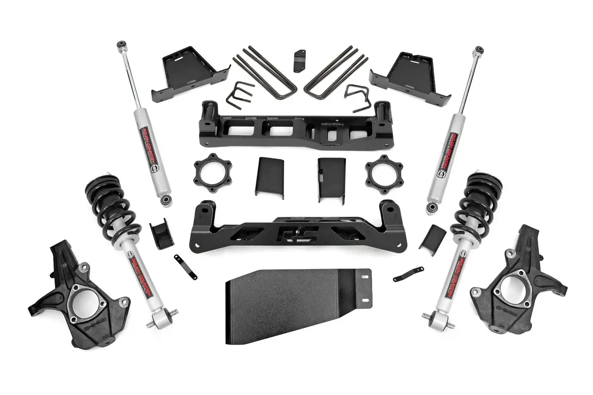 6 Inch Lift Kit | N3 Struts | Chevrolet Silverado/Gmc Sierra 1500 | 2007-2013 | Rough Country | 23633 1