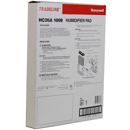 Honeywell Hc26a1008 - Humidifier Water Panel 1