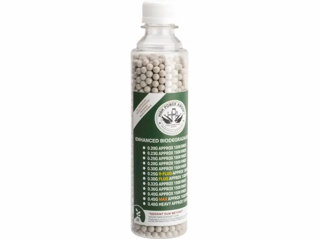 Hpa Bio White Heavy Enhanced Bbs 1500Rd Bottle (0.36G / 0.40G / 0.45G / 0.48G) 1