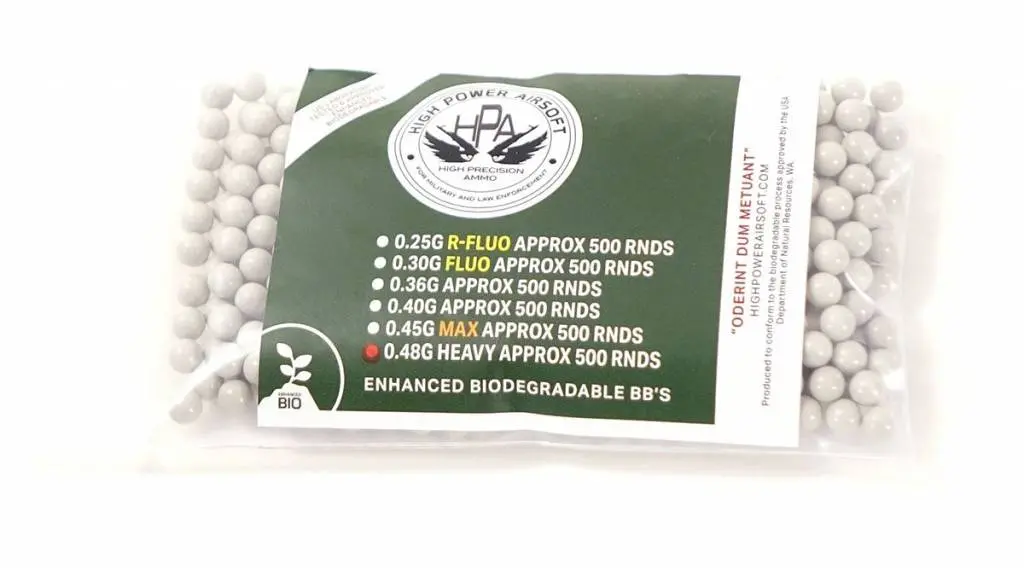 Hpa Bio White Heavy Enhanced Bbs 500Rd Bag (0.36G / 0.40G / 0.45G / 0.48G) 1
