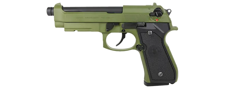 G&G Gpm92 Gp2 Full Metal Gas Blowback Airsoft Pistol (Black / Tan / Green / Wood) 3