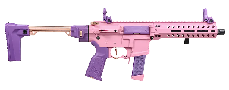 G&G Far 9 Aeg Folding Ar (Black / Pink / Macaron Blue) 2