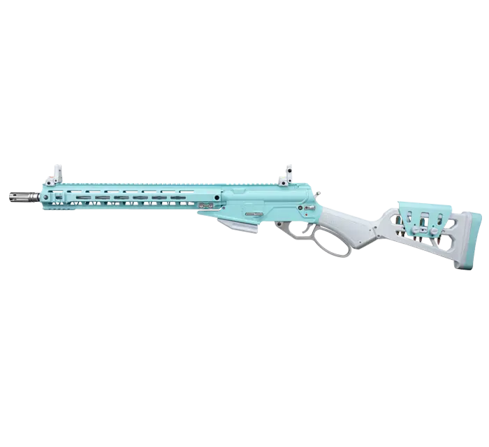 G&G Levar 15 Gas Powered Lever Action Airsoft Rifle (Macaron Blue / Pink) 1