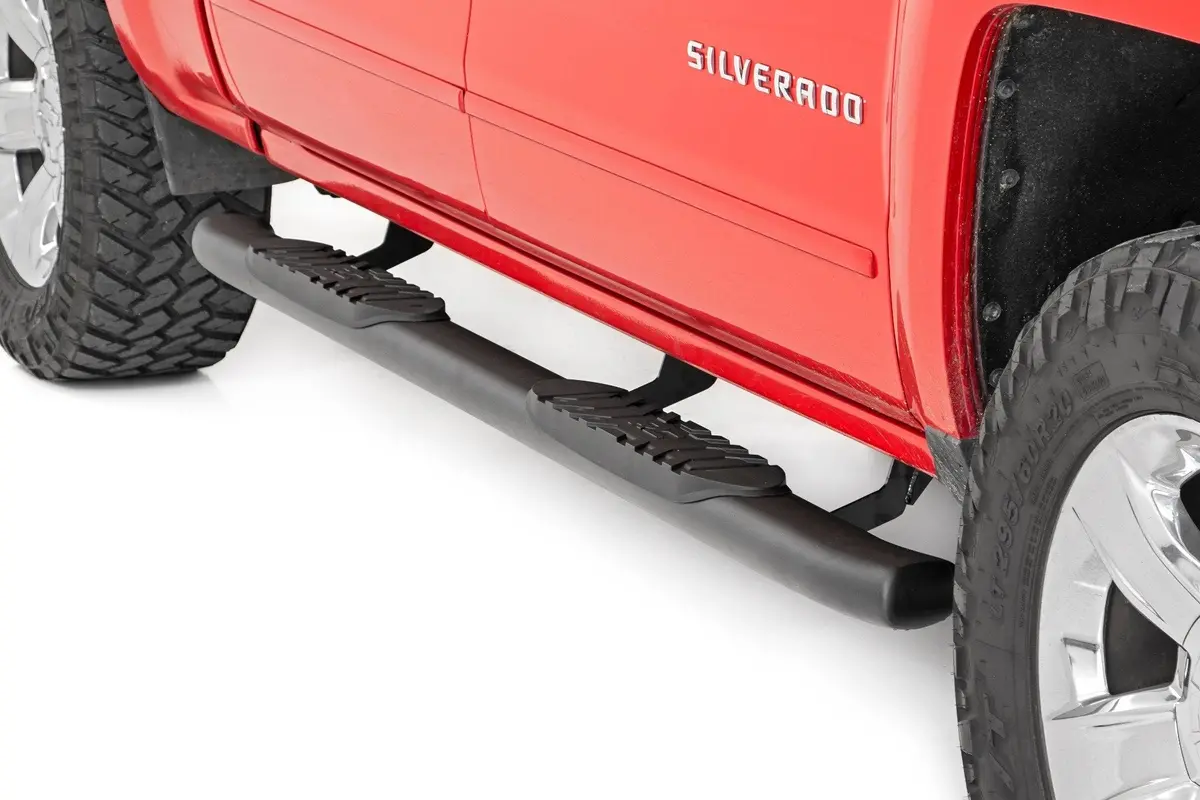 Oval Nerf Step | Crew Cab| Def Tank | Chevy/Gmc 1500/2500Hd/3500Hd | 2007-2019 | Rough Country | 21001 1