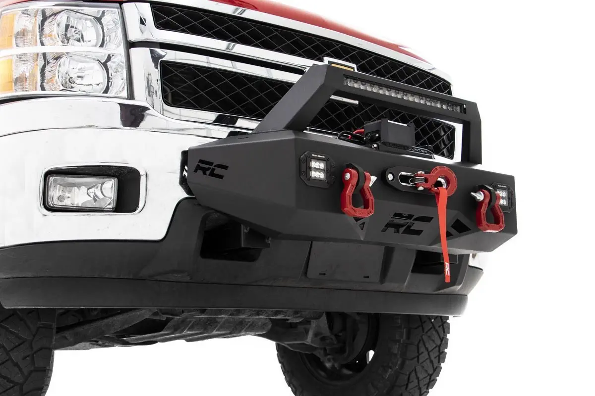 Exo Winch Mount Kit | Chevy Silverado 2500 Hd/3500 Hd | 2011-2019 | Rough Country | 10764 1
