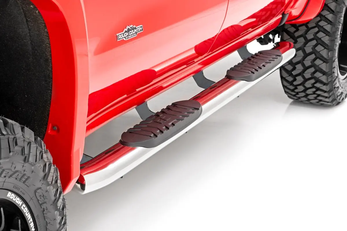Oval Nerf Step | Chevy/Gmc 1500/2500Hd/3500Hd  [Crew | Def Tank] | 2019-2022 | Rough Country | 21002S 1