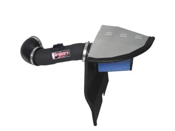 2010-2011 Chevy Camaro V6 Powerflow Cold Air Intake System - Wrinkle Black W/Enclosed Air Box | Injen - Pf7011wb 1