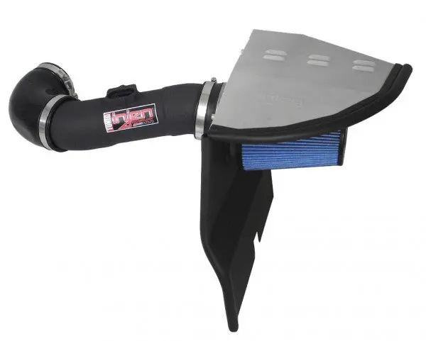 2012-2014 Chevy Camaro V6 Powerflow Cold Air Intake System - Wrinkle Black W/Enclosed Air Box | Injen - Pf7013wb 1