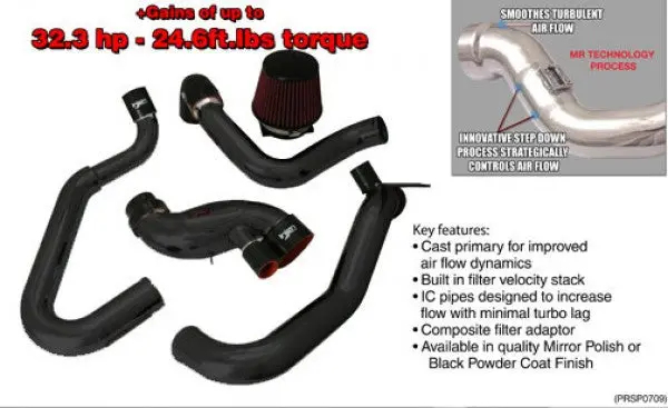 2003-2007 Mitsubishi Lancer Evolution [2.0T] Sp Short Ram Air Intake System - Black | Injen - Sp1898blk 1