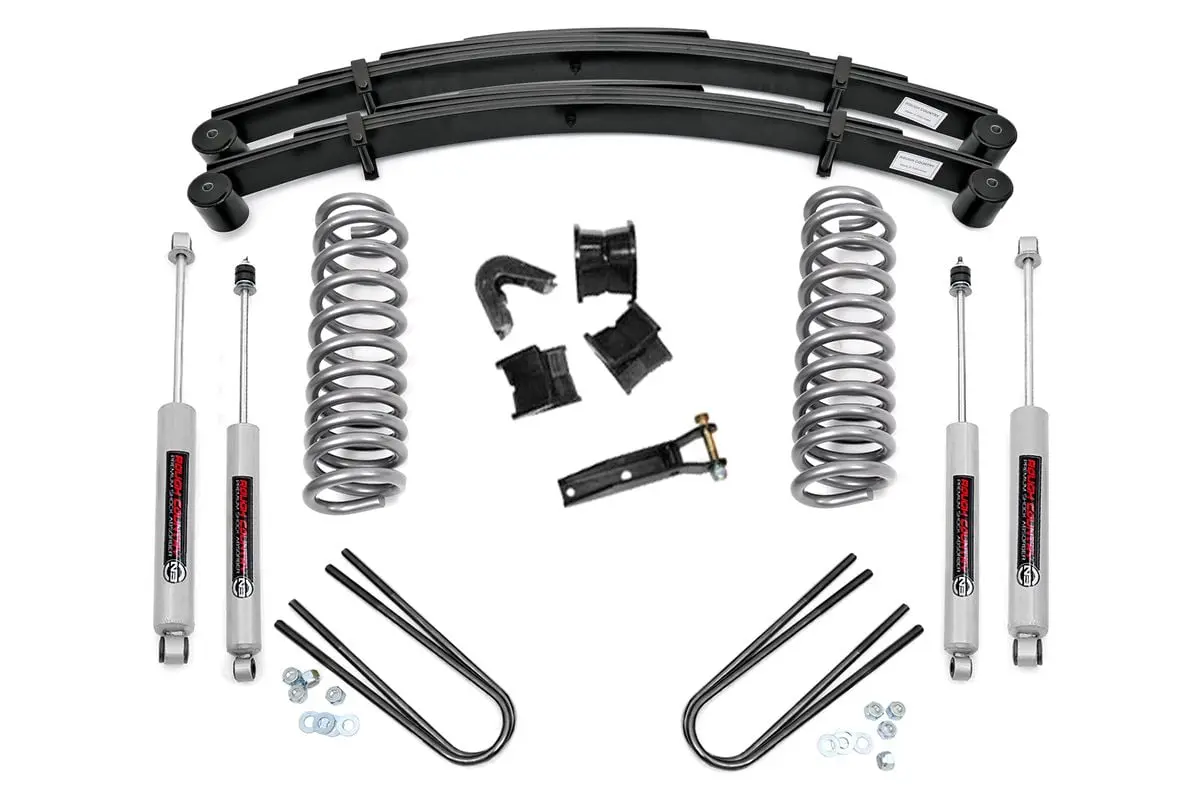 2.5 Inch Lift Kit| Rear Springs | Ford F-100 4Wd | 1970-1976 | Rough Country | 530-70-7630 1