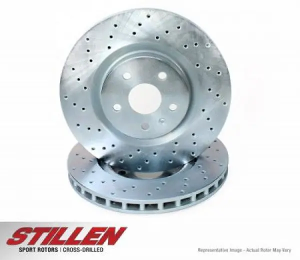 2005-2010 Jeep Grand Cherokee / Commander Cross Drilled 1-Piece Sport Rotors [Front](Set Of 2) - Jee2200 1