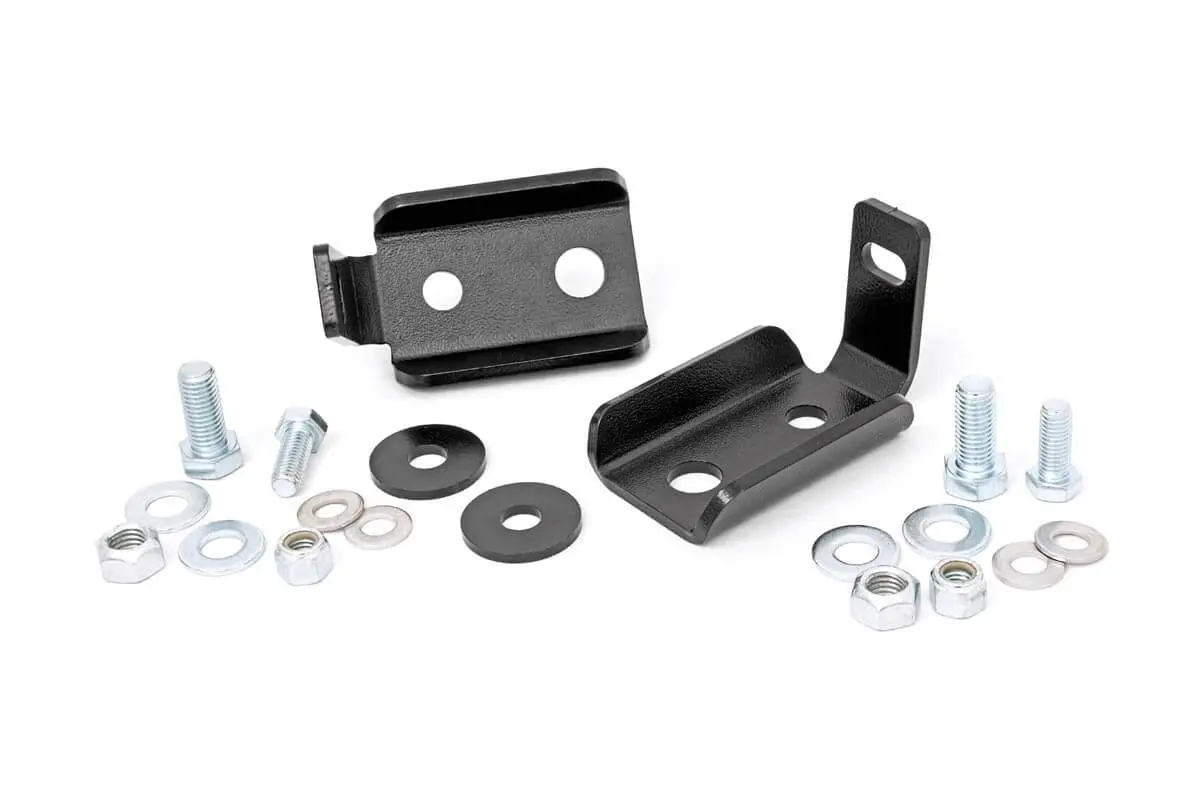 Front Shock Relocation Brackets | Rough Country | 1020 1