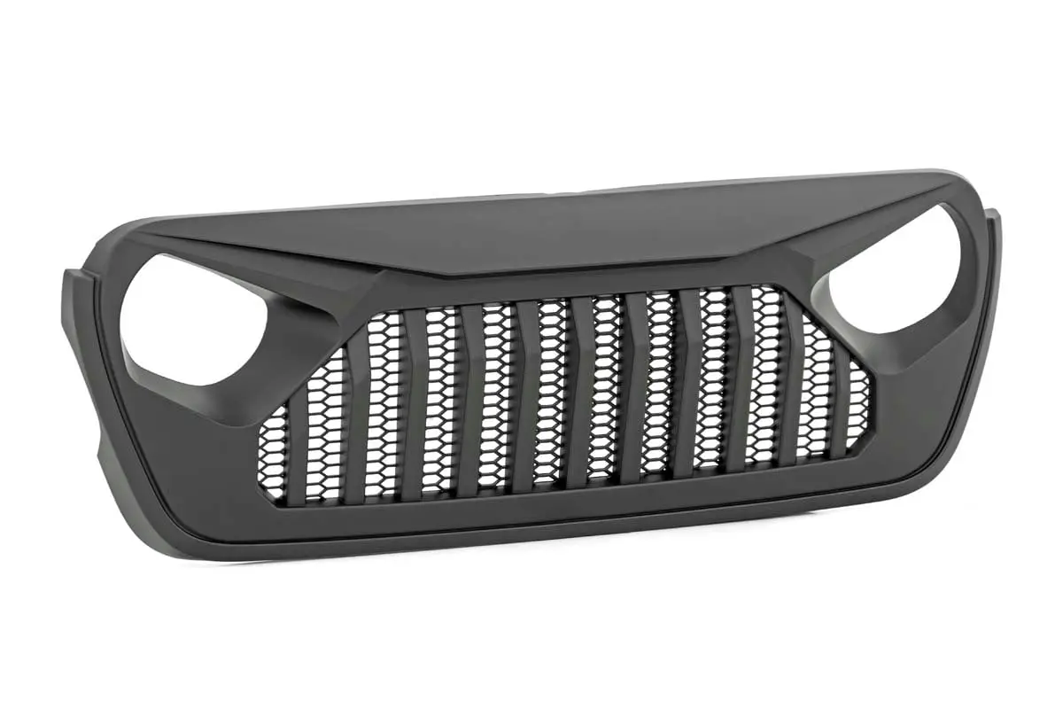 Jeep Jl/Ju/Gladiator Angry Eyes Replacement Grille  | Rough Country | 10496 1