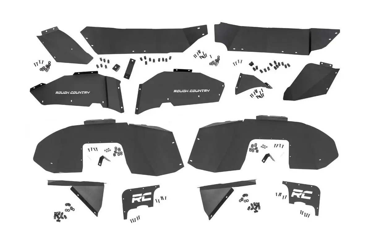 Jeep Wrangler Jl Front & Rear Inner Fenders Set | 2018-2022 | Rough Country | 10499 1