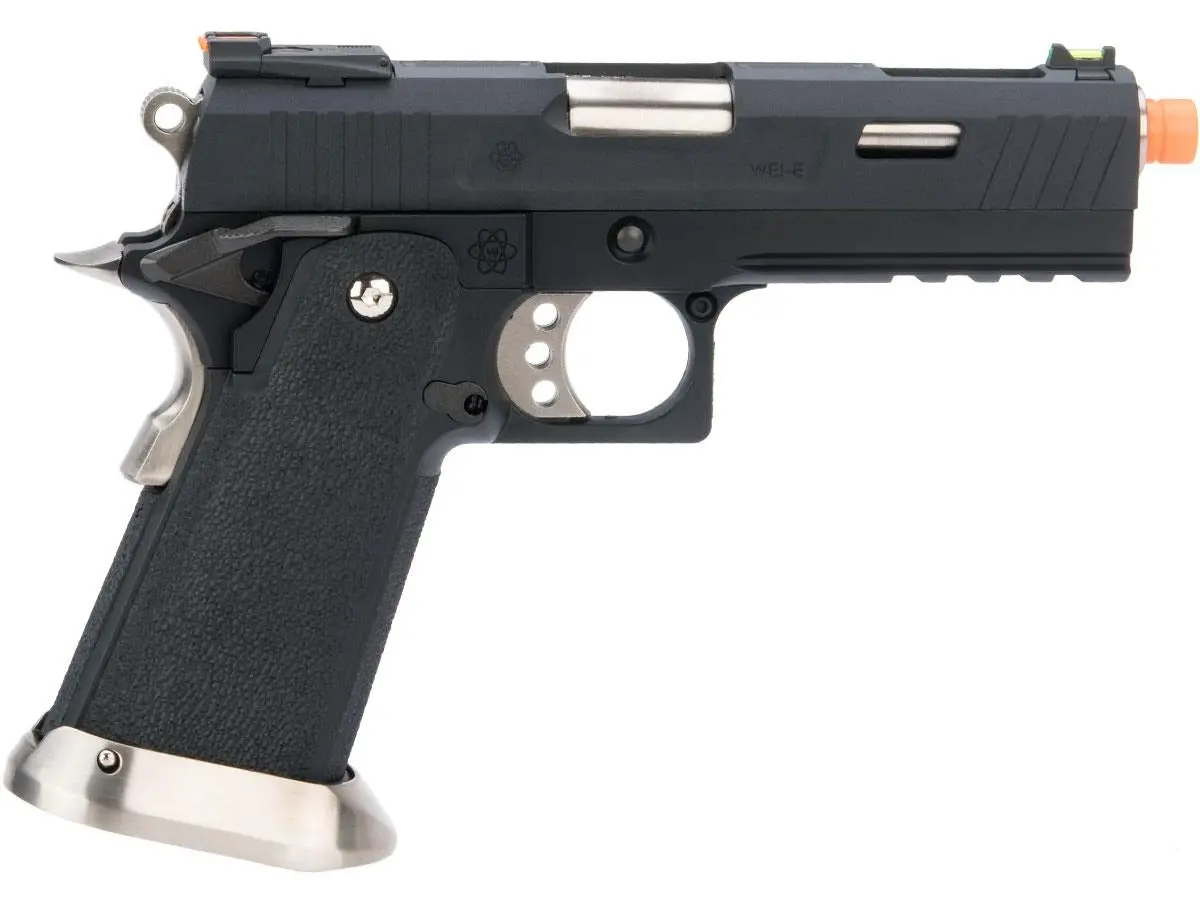 We-Tech Hi-Capa 4.3 Allosaurus Gbb Pistol (Black W/ Maple Leaf Upgrade Suite) 1