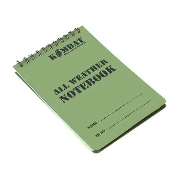 Kombat A6 Spiral Bound Waterproof Notebook 1