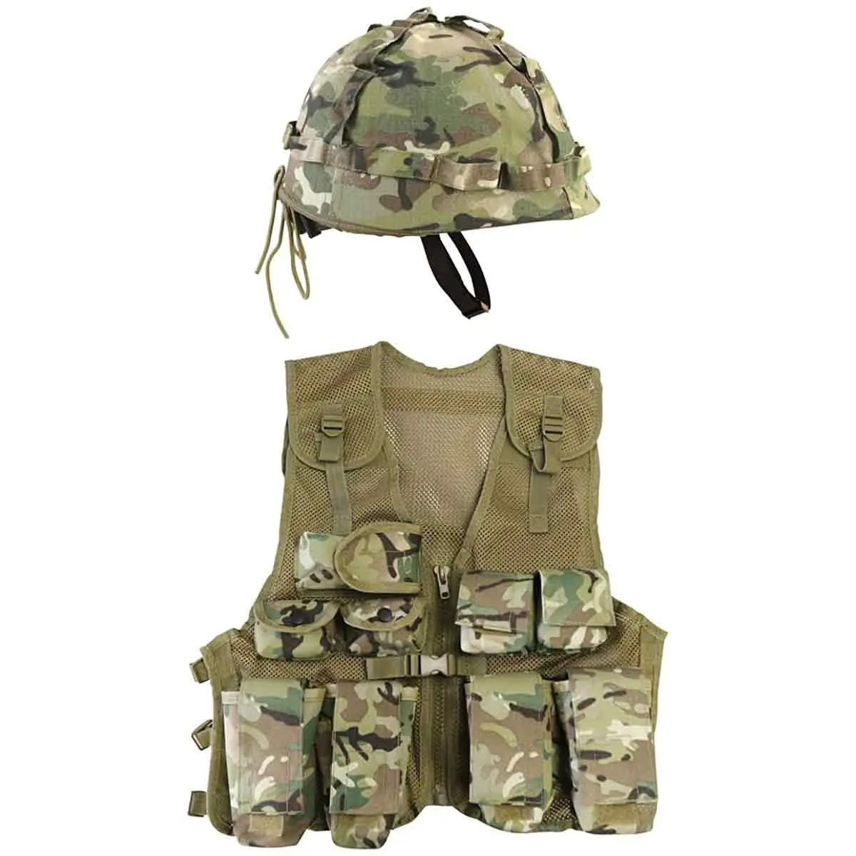Kombat Kids Assault Vest And Helmet Set Btp 1