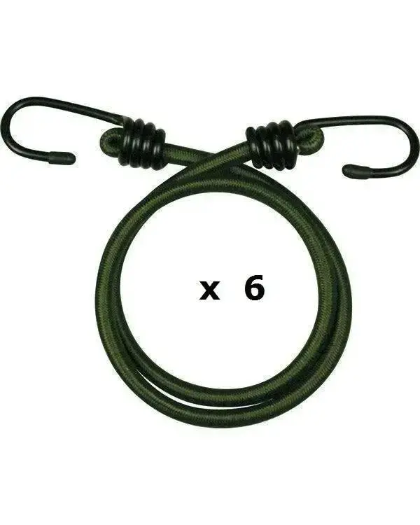 Kombat Olive Bungee 10Mm X 60Cm Pack Of 6 1