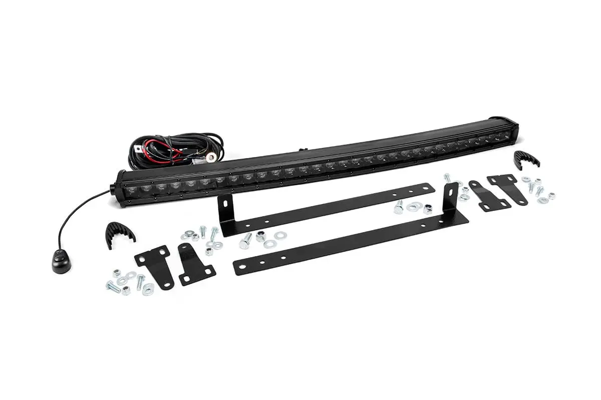 Led Light | Grille Mount | 30" Black Single Row | Ford F-150 | 2009-2014 | Rough Country | 70661 1