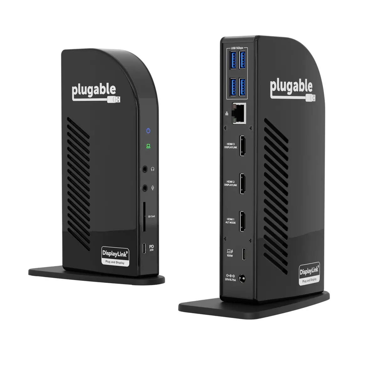 Plugable Usb-C Triple Monitor Docking Station With 100W Laptop Charging (B-Stock) 1