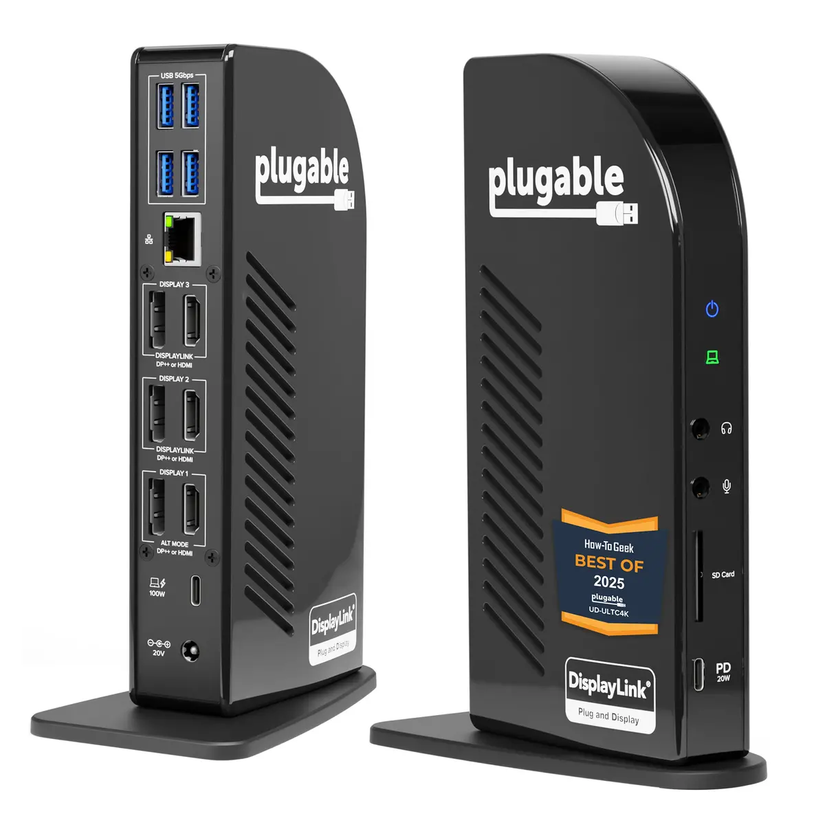 Plugable Usb-C Triple 4K Monitor Docking Station With 100W Laptop Charging (B-Stock) 1
