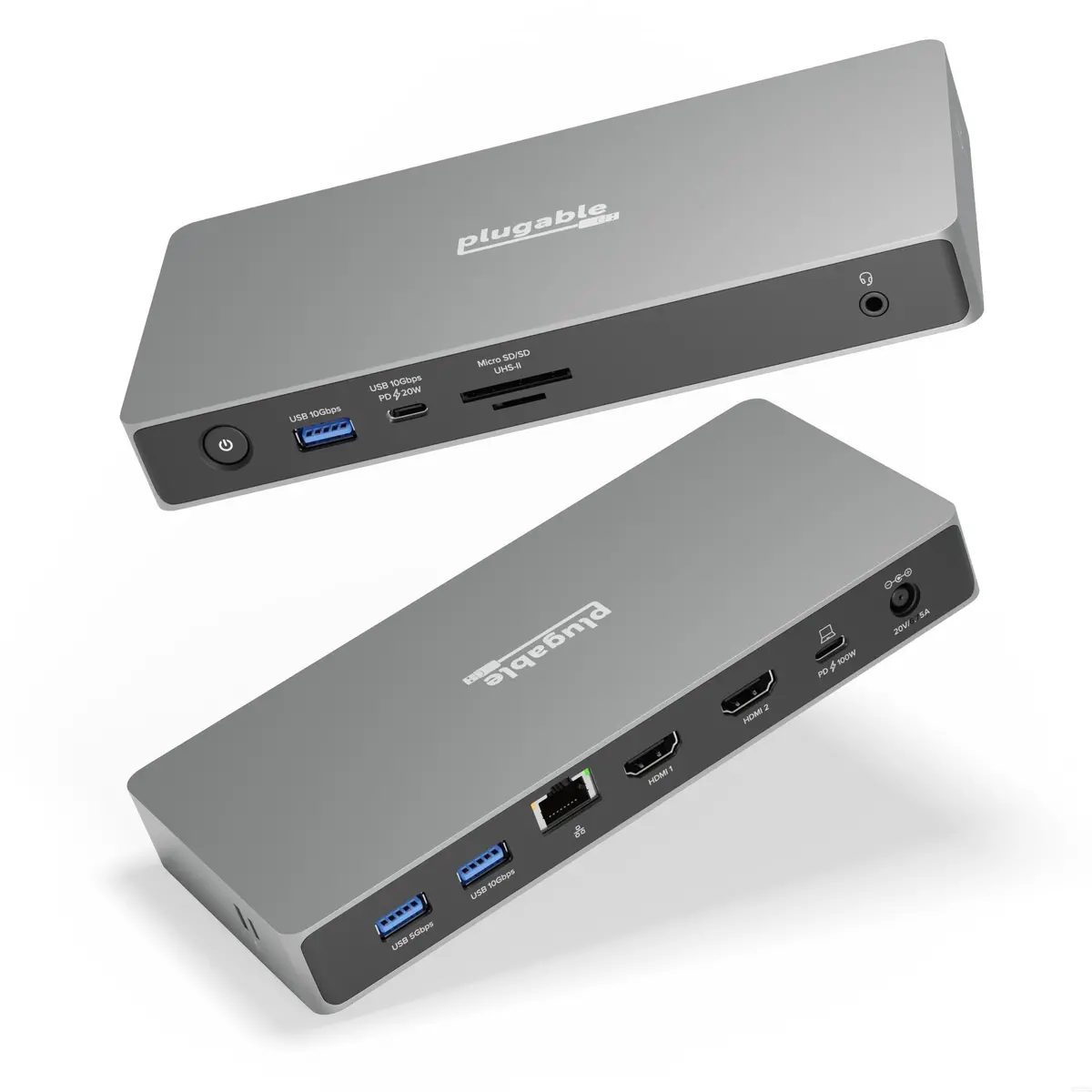 Plugable Usb4 Dual Monitor Docking Station With 4K 120Hz Hdmi, 100W Charging 1