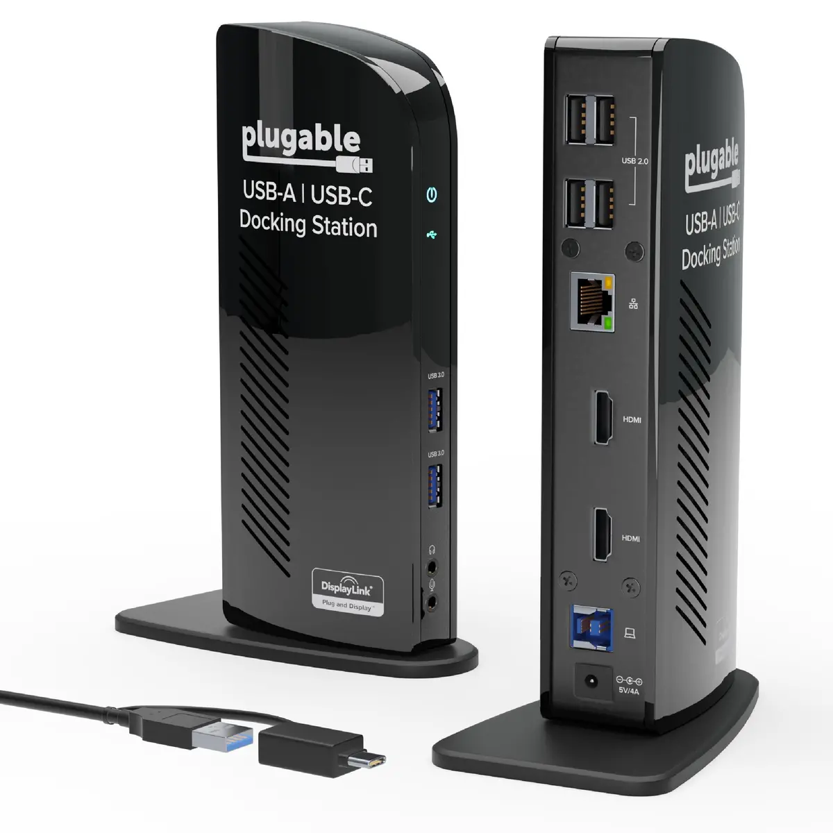 Plugable Universal Dual Monitor Docking Station - Ud-3900 1