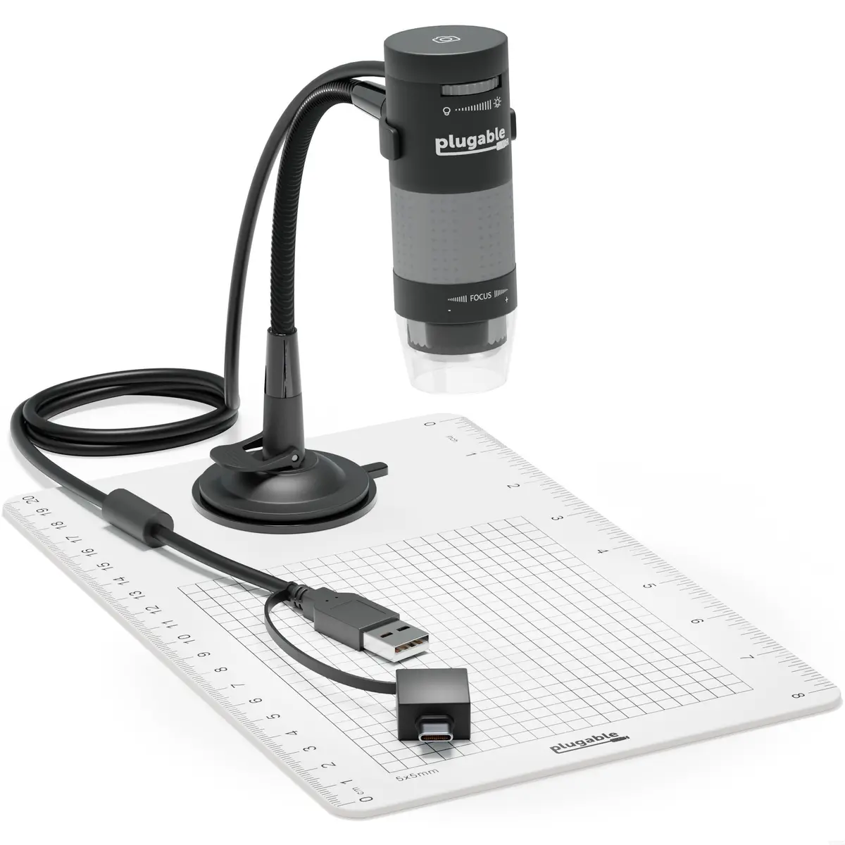 Plugable 250X Digital Usb Microscope With Observation Stand 1
