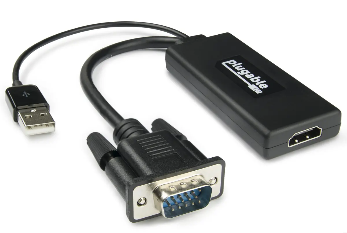Plugable Vga To Hdmi Active Adapter With Audio 1